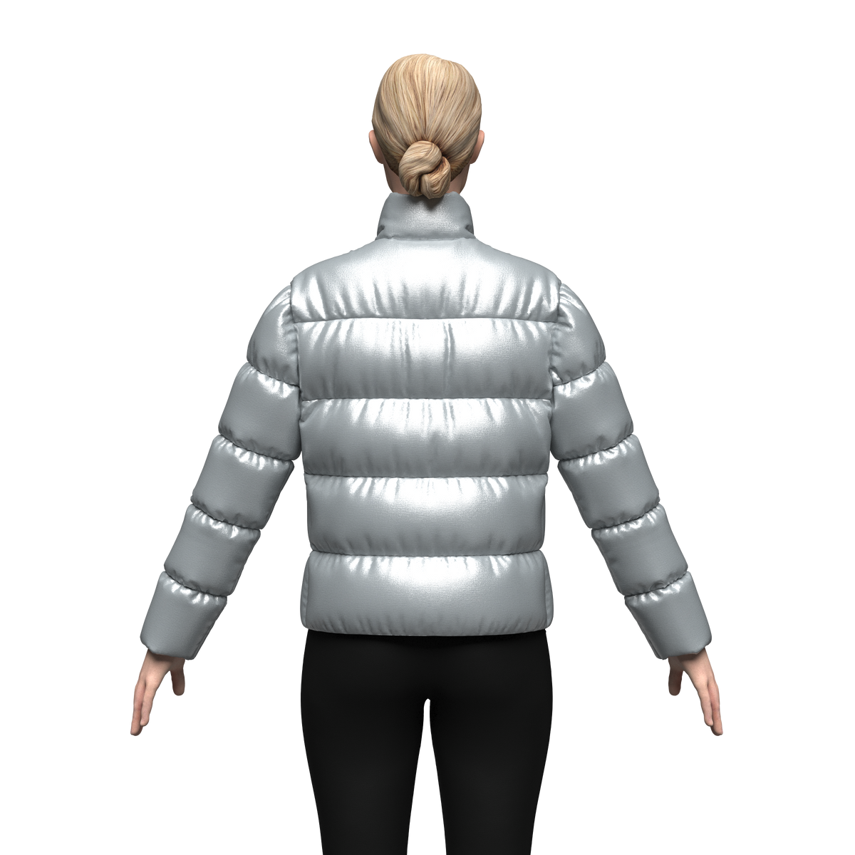 Women's Puffer Jacket 3d Model Marvelous Designer-Clo3d-fbx-obj-Zprj