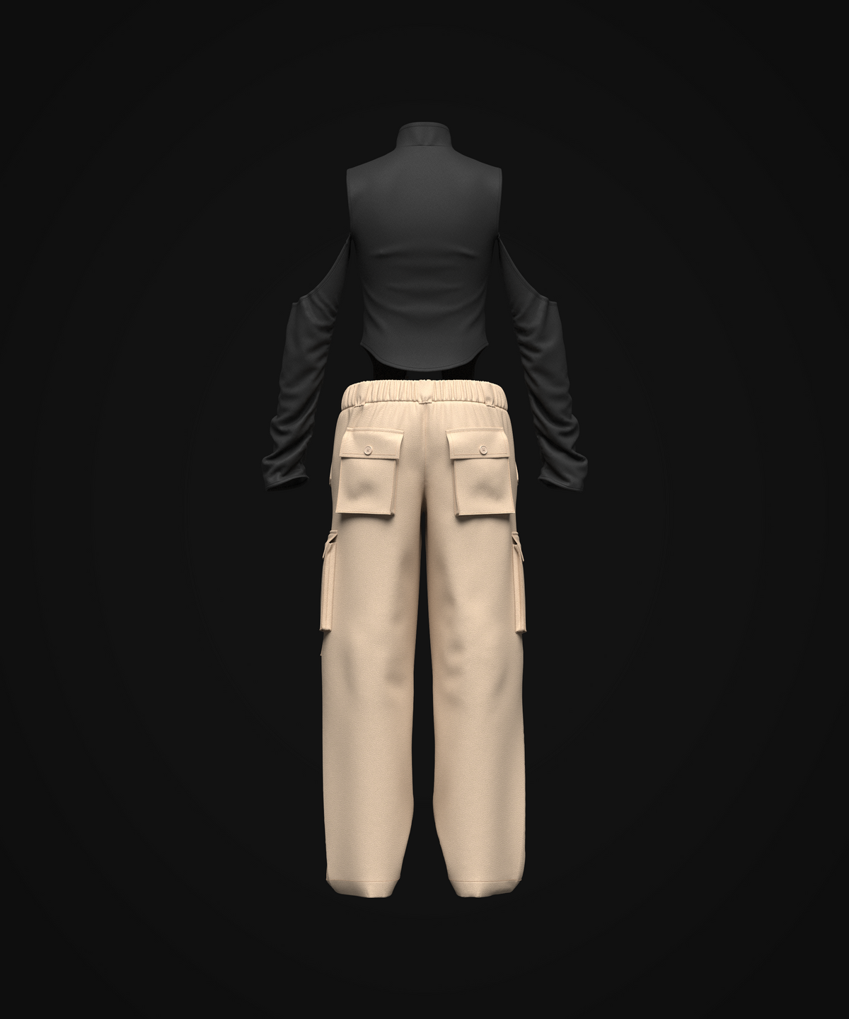 Women's Street wear Outfit 3d Model Marvelous Designer-Clo3d-fbx-obj-Zprj