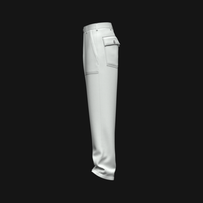 Men's Worker Pant 3d Model Marvelous Designer-Clo3d-fbx-obj-Zprj