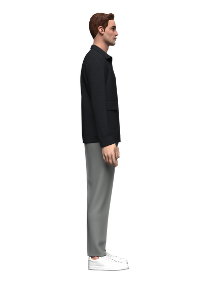 Male Jacket and pant outfit 3d Model Marvelous Designer-Clo3d-fbx-obj-Zprj