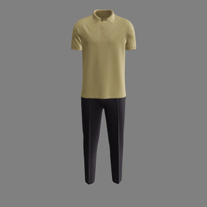 Male Polo and Pant outfit 3d Model Marvelous Designer-Clo3d-fbx-obj-Zprj
