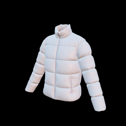 Women's Puffer Jacket 3d Model Marvelous Designer-Clo3d-fbx-obj-Zprj