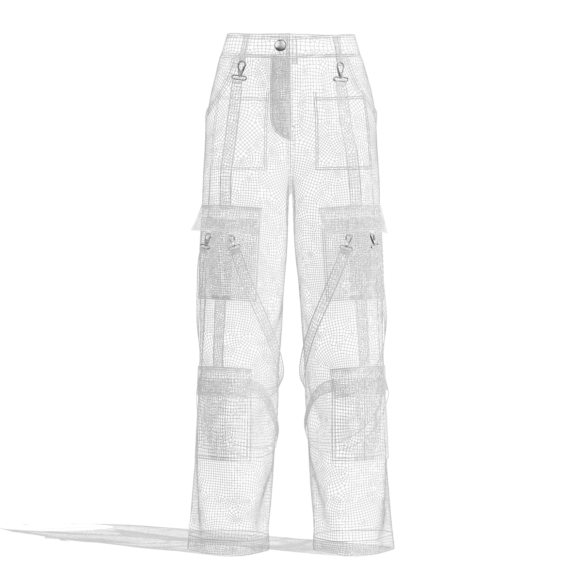Women's Cargo Pant 3d Model Marvelous Designer-Clo3d-fbx-obj-Zprj